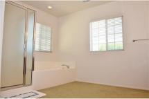 Master Bathroom with lots of natural lighting, stand up shower a
